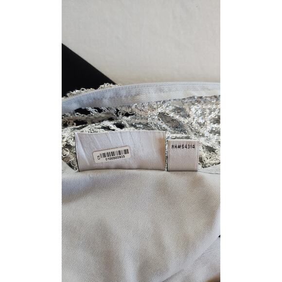 Premier Amour Women High Neck Short Sleeve Jumpsuit with Grey Lace Bodice Sz12 - Picture 7 of 16